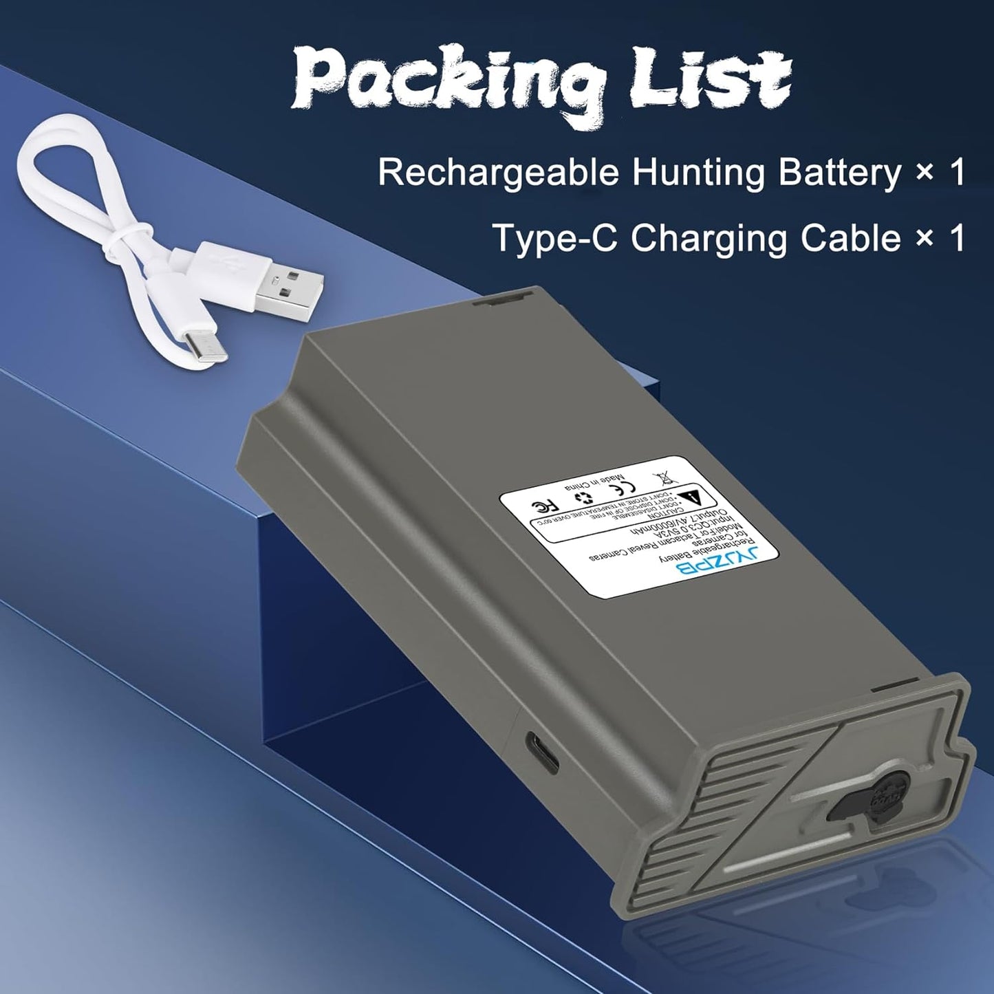 JYJZPB Hunting Camera Rechargeable Battery Compatible for Reveal Trail Cameras X Gen 2.0, X, X Pro, XB, SK Camera 6000mAh