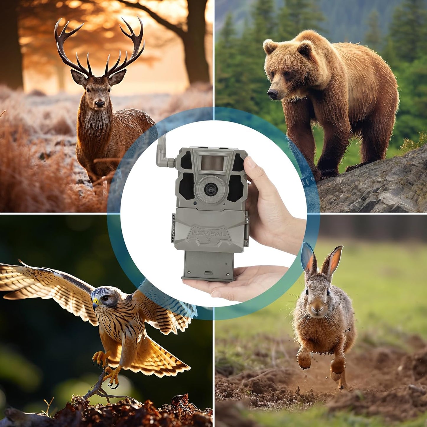 JYJZPB Hunting Camera Rechargeable Battery Compatible for Reveal Trail Cameras X Gen 2.0, X, X Pro, XB, SK Camera 6000mAh