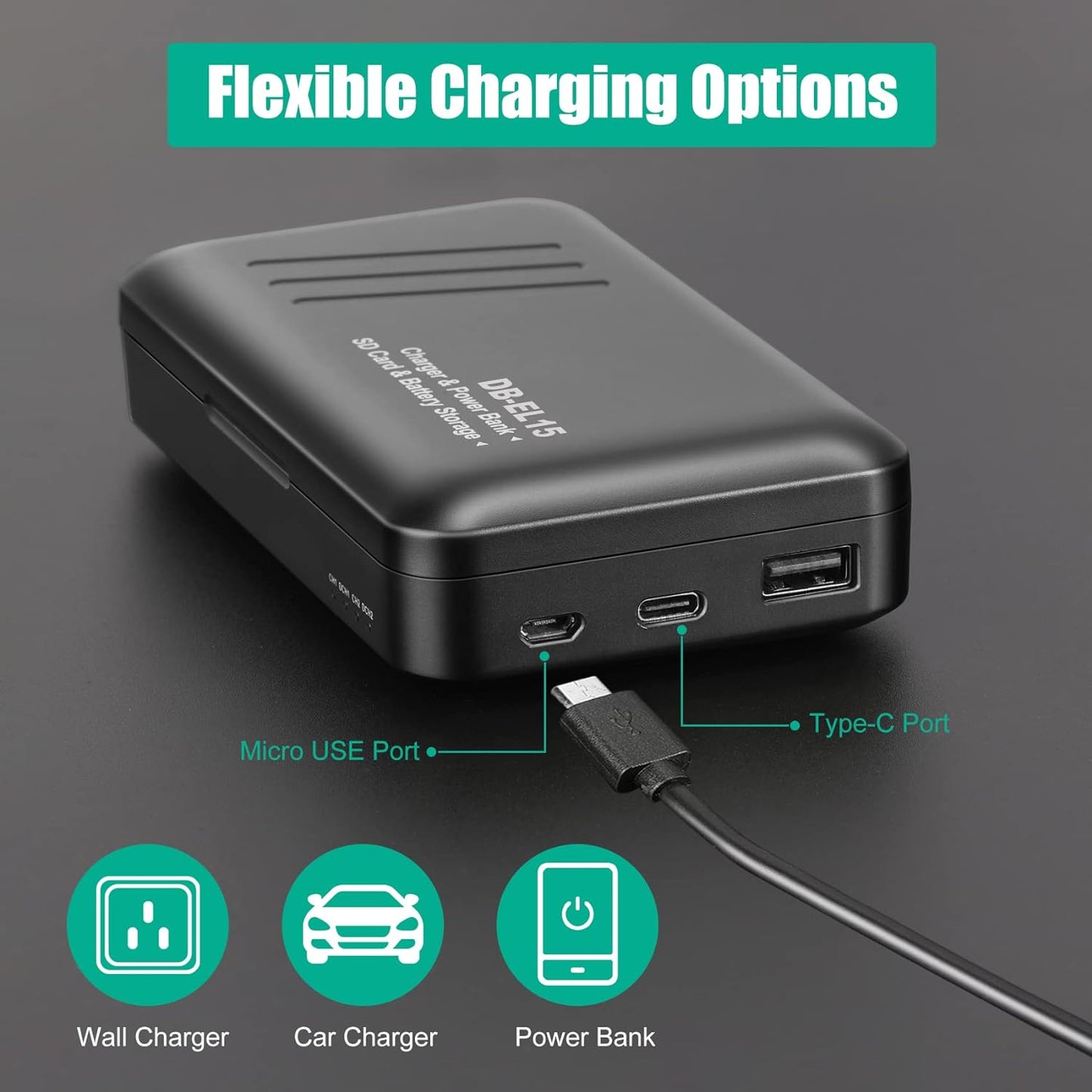 2 Packs JYJZPB EN-EL15B Nikon Camera Batteries Rechargeable and Charger Case for Nikon D7500 Battery, D750 Battery, Z6, Z7, Z8, D500, D600, D610, D810, D800, D800E, D710E, D850, D7000, D7100, D7200