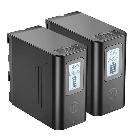 2 Packs JYJZPB NP-F970 Replace Camera Battery for Sony NP-F970 NP-F960 NP-F950 NP-F930 NP-F550 NP-F530 NP-F570 Battery and Sony Handycams