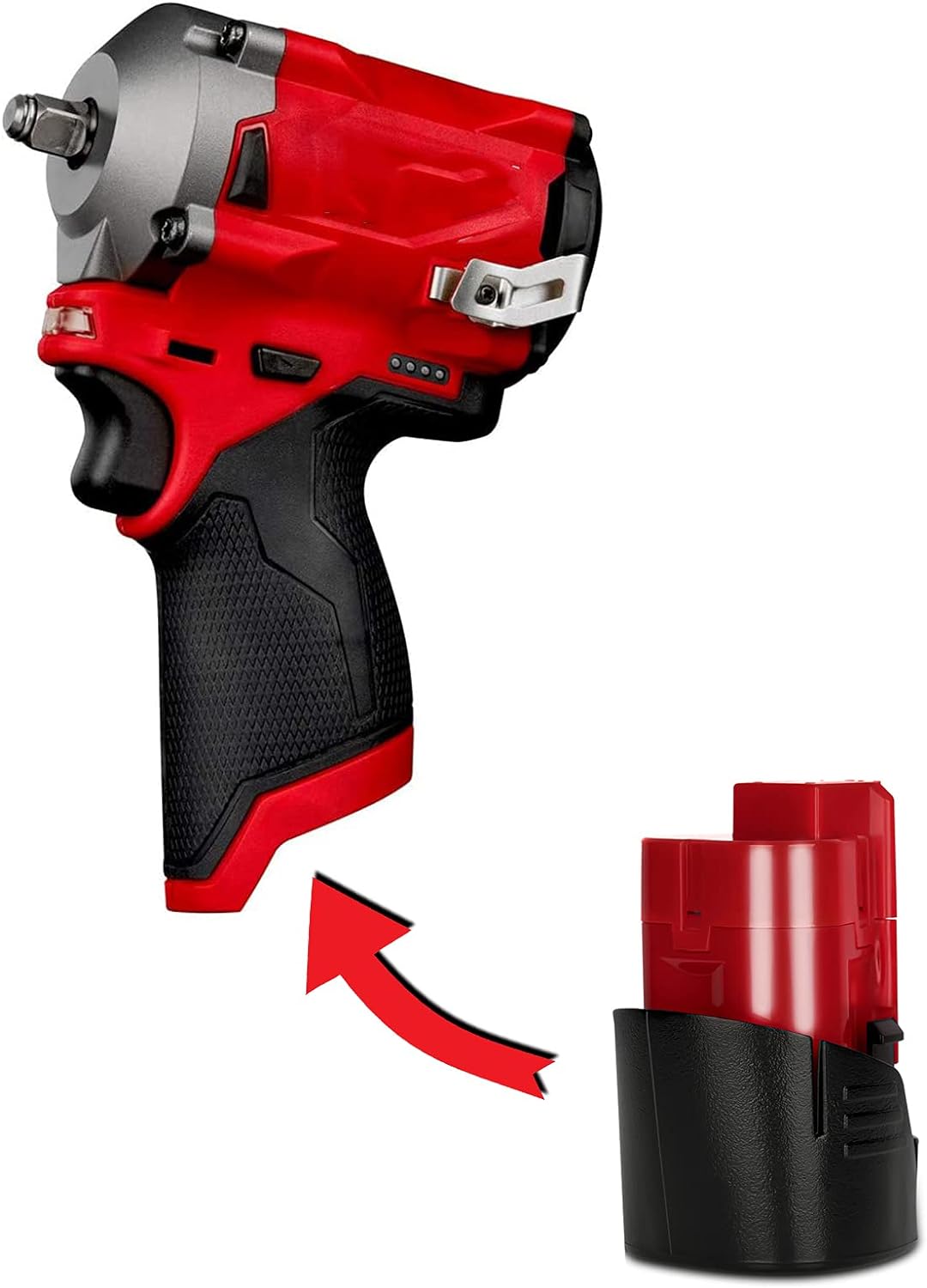 2 Packs JYJZPB 3000mAh 12V Lithium Cordless Tools Battery Compatible for Milwaukee M12 Battery 48-11-2401 48-11-2412 48-11-2411 48-11-2420 48-11-2440