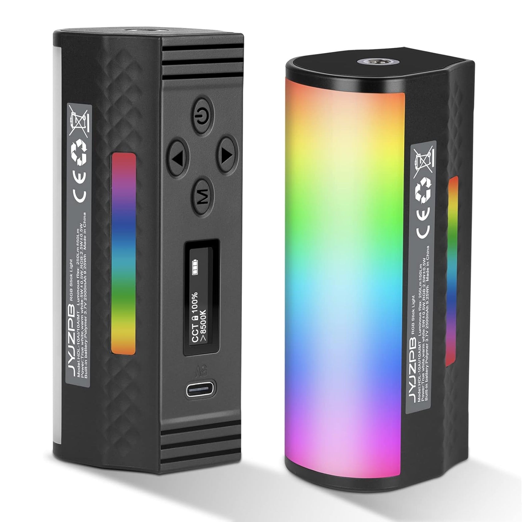 rgb vape mod JYJZPB Magnetic Handheld RGB Stick Light Wand 360° Full RGB Light Mini LED Video Light Stick for Photography TikTok YouTube Vlog