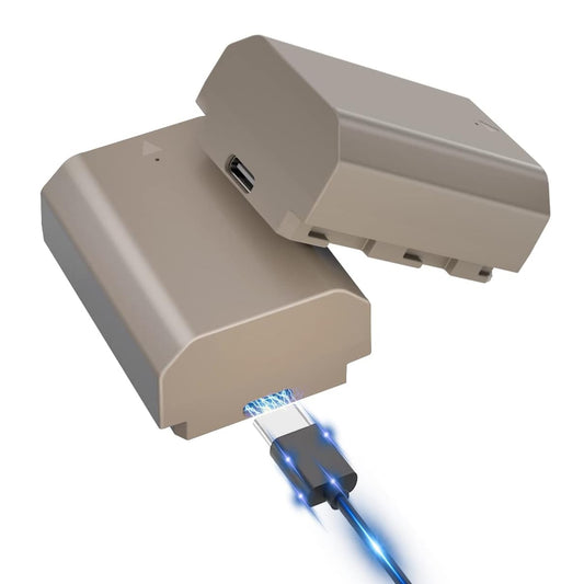 2 Packs JYJZPB NP-FZ100 Rechargeable Camera Battery A7III Replacement Battery with Type-C Charging Input for Sony Alpha A7 III, A7 IV, a7 SIII, A7R III, A7R IV, A6600, Alpha A9, A9II, A9R, A9S, A7R3 Camera