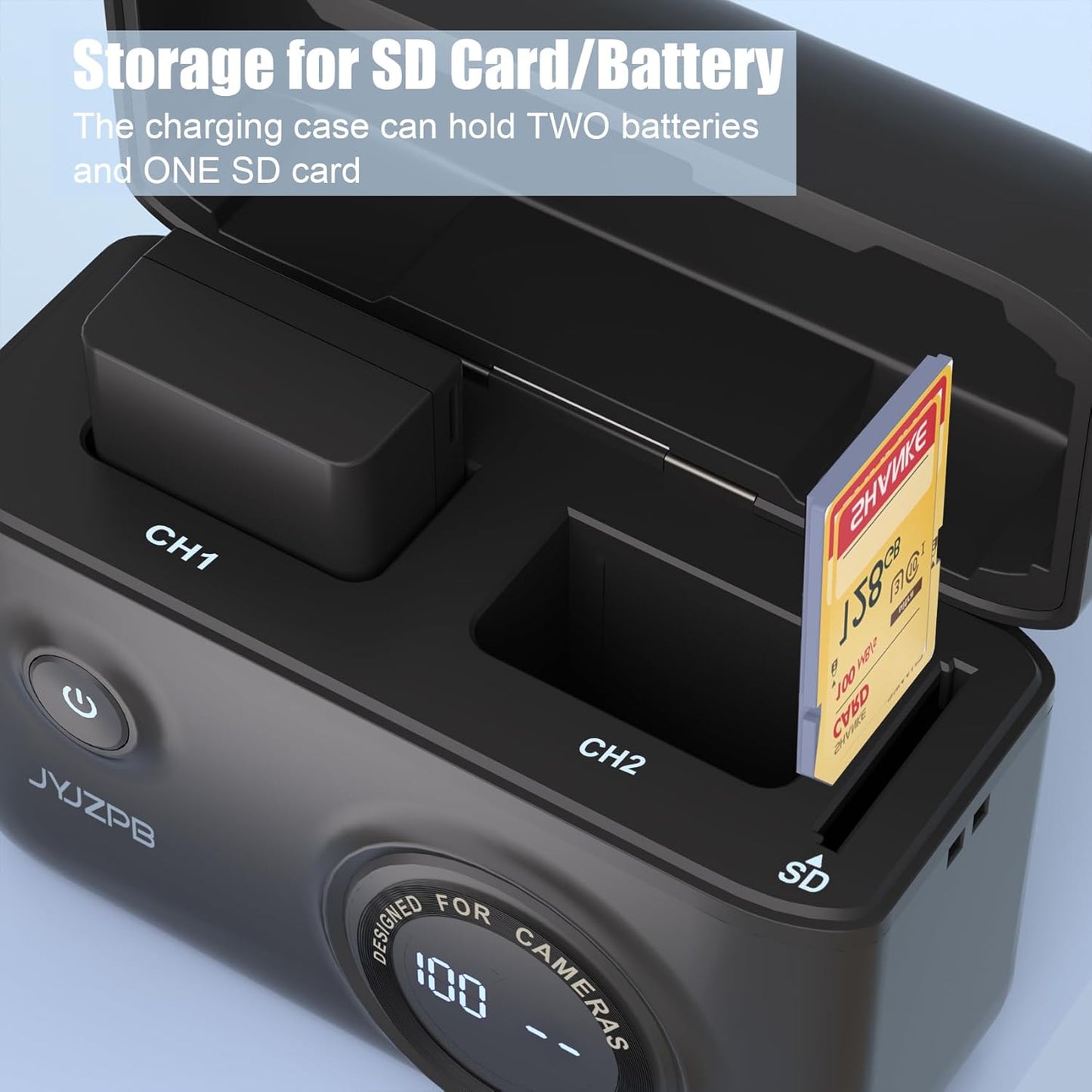 JYJZPB Upgrade EN-EL25 Battery for Nikon Z50, Z50, Z 50, ZFC Battery, for Nikon Z FC Charger Case, Compatible for Nikon MH-32 Charger, Replacement Battery for Nikon EN-EL25, ENEL25 EN-EL25A 1520mAh