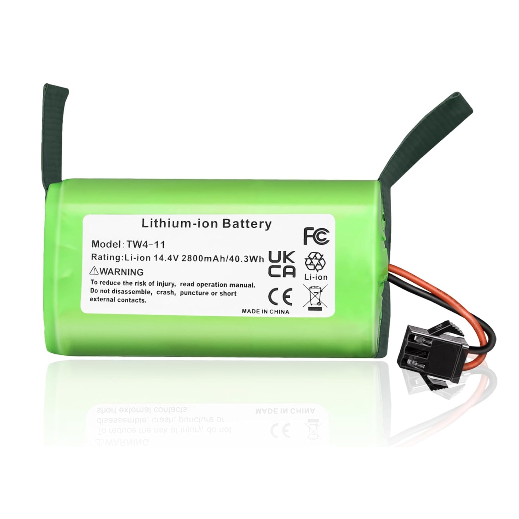 2800mAh 14.4V Lithium-ion Battery Suitable for Eufy RoboVac 11/ 11S/ 30/ 15C/ 12/ 35C Fit for Ecovacs Deebot N79S N79S N95 DN622 for Hybrid G30 G20 Edge R500 R450 Replacement for Eufy Vacuum Battery