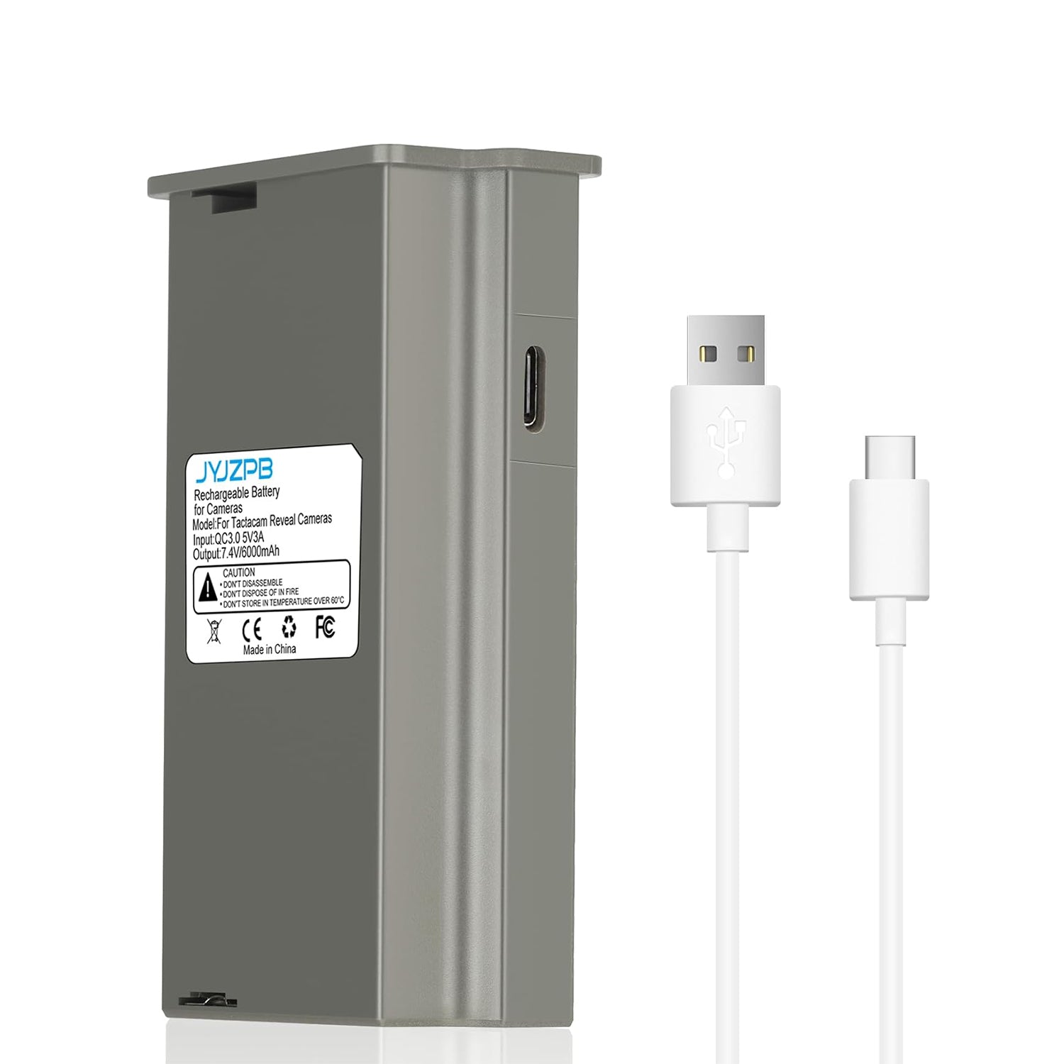 JYJZPB Hunting Camera Rechargeable Battery Compatible for Reveal Trail Cameras X Gen 2.0, X, X Pro, XB, SK Camera 6000mAh