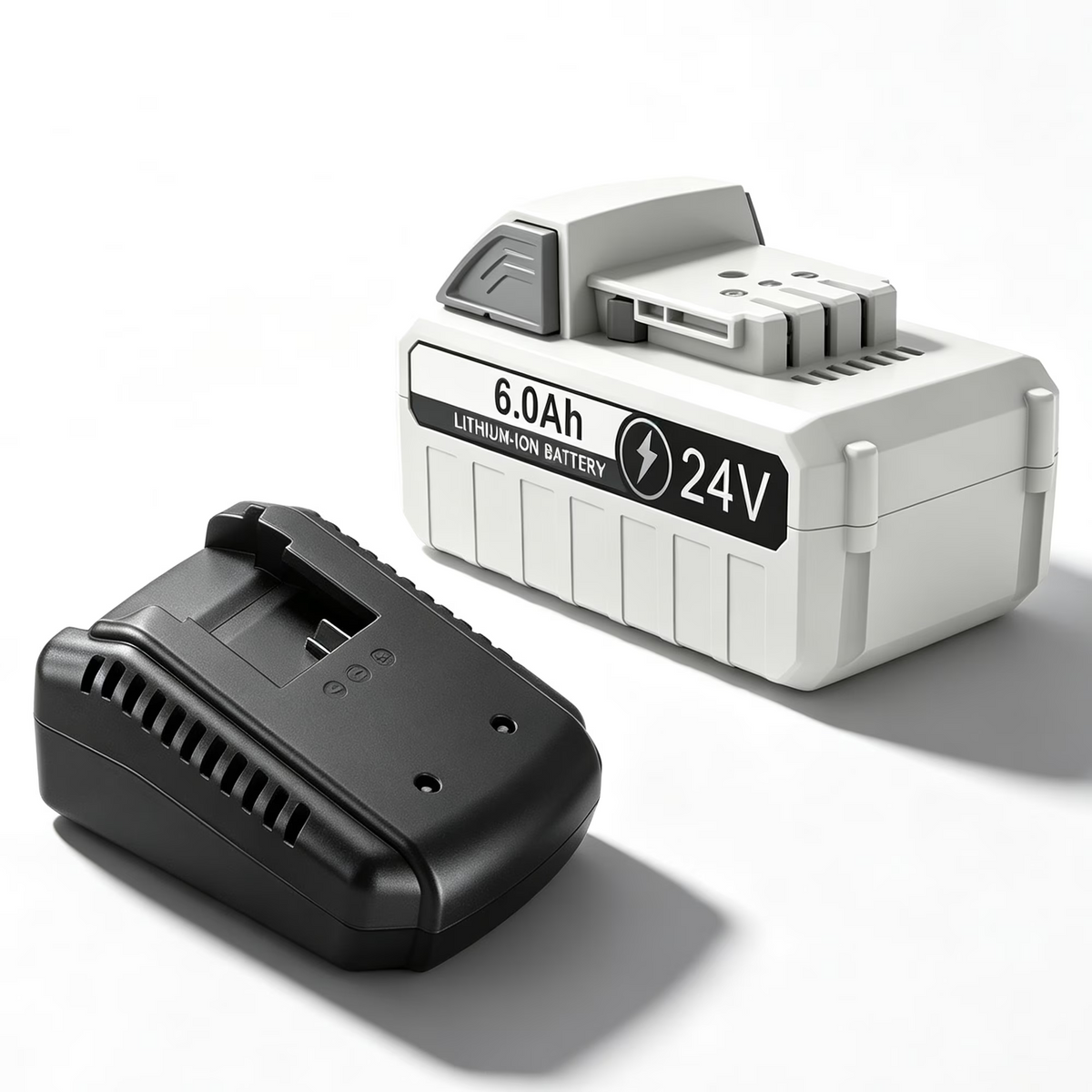 JYJZPB 6.0Ah Battery + Quick Charger for Snow Joe + Sun Joe 24 Volt IONMAX Starter Kit