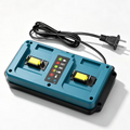JYJZPB 18V Dual-Port Rapid Charger for Makita 18 Volt LXT Lithium-Ion Battery BL1830B