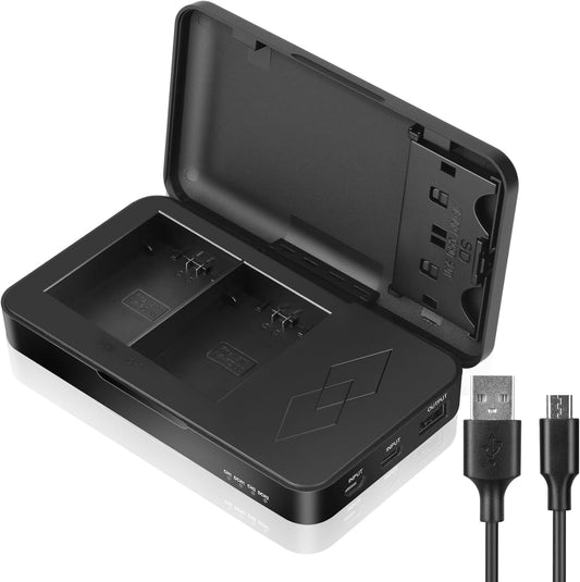 JYJZPB NP-FZ100 Battery Charger with 2 SD Card Slots and USB Output for Sony A7 III, A6700, A7IV, FX30, FX3, A9, A6600, A1, Alpha A7R III, A7R IV, A7R3 A7S III, A7R III Battery (Battery Charger Only)