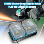 JYJZPB 18V Dual-Port Rapid Charger for Makita 18 Volt LXT Lithium-Ion Battery BL1830B