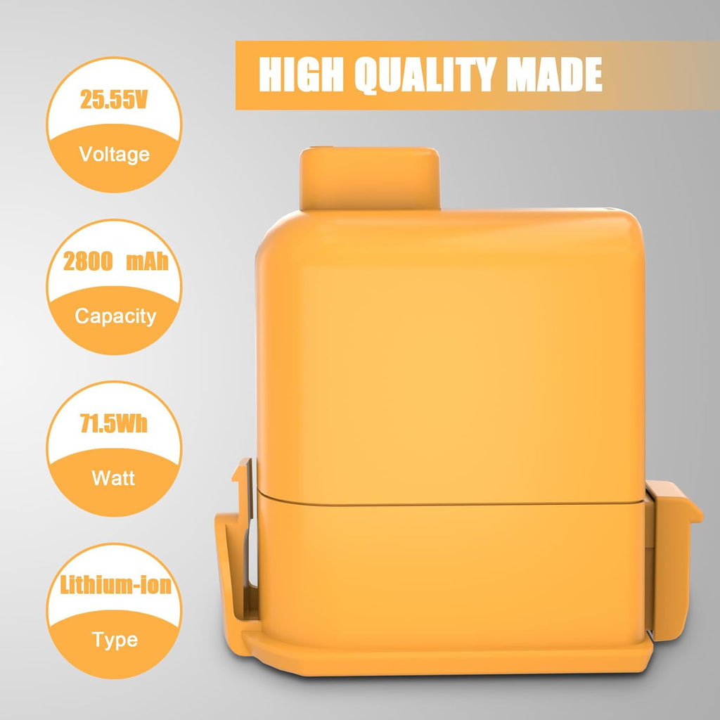 JYJZPB 2800mAh Battery Compatible for LG Cord Zero A9 Plus A9S P9 A9K-CORE A9MAX A9T-Ultra A9K-PRO A9N A9M A9MULTI A958 A958SA A905M A907GMS A905RM A908MVR A916 Vacuums