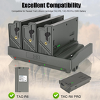 JYJZPB 4PCS Lithium Battery & 4 Port Charger for Reveal Cellular Trail Camera X Gen 3.0, Pro 3.0, 2.0