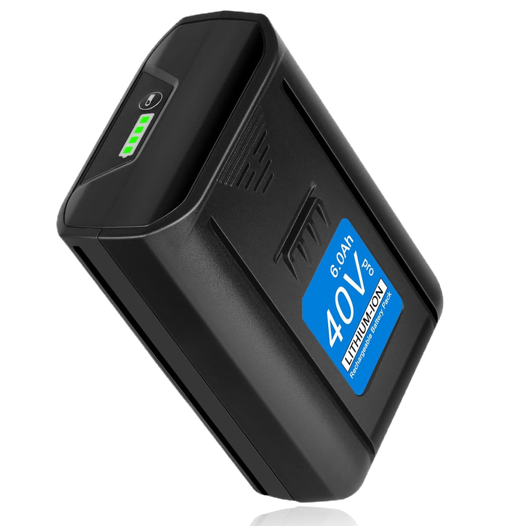 JYJZPB 40V 6.0Ah Replacement High Capacity Lithium-ion Battery for Kobalt 40V Cordless Power Equipment Suitable for Kobalt Weed Eater Outdoor Work