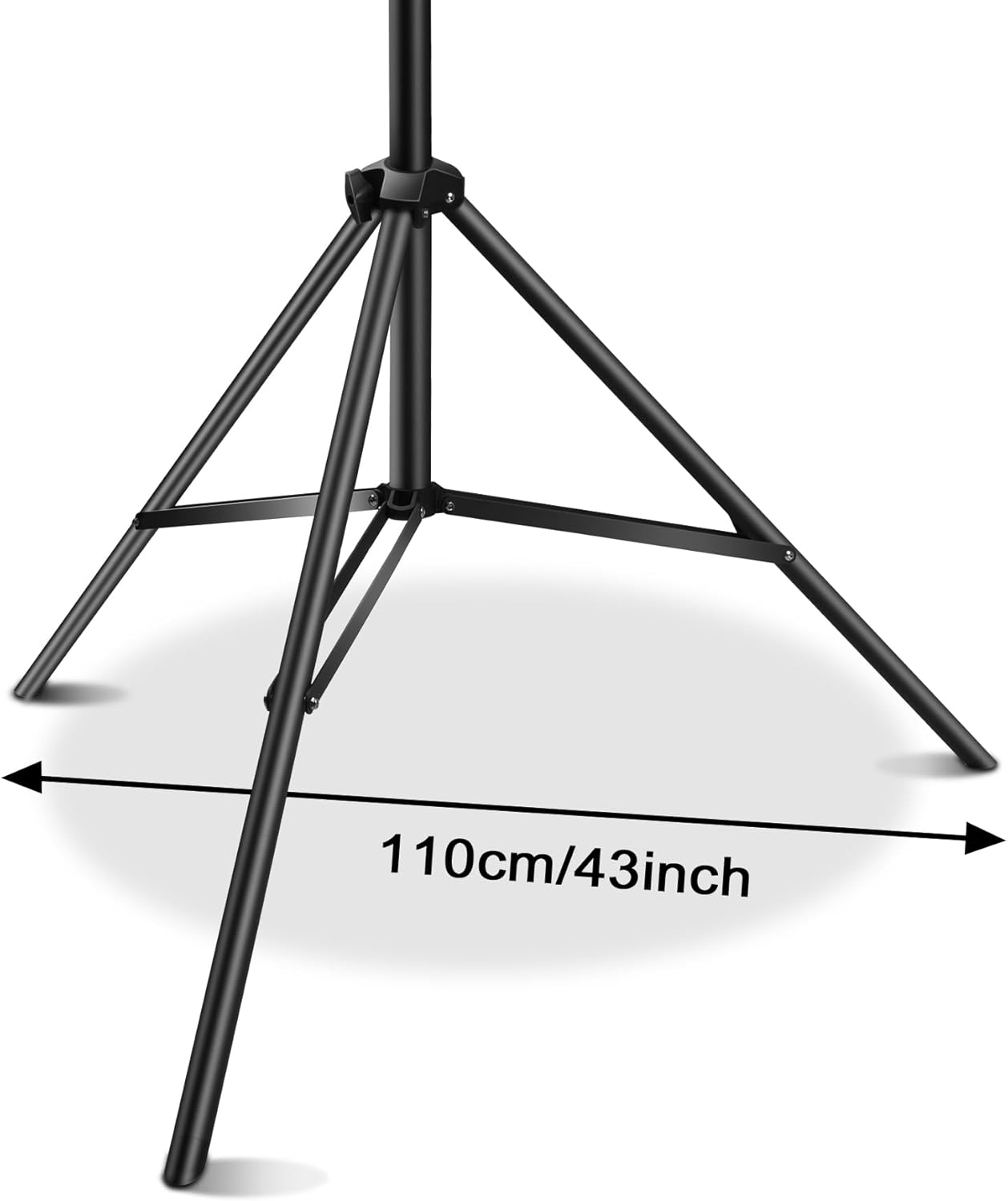 JYJZPB 110''/9.5Ft/280cm Heavy Duty Light Stand Photography Tripod Spring Cushioned Adjustable for Strobe, LED Video Light, Ring Light, Monolight, Reflector, Speedlight, Softbox, Max Load 10KG/22LB