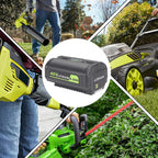 OP4060A 6.0Ah 40V Battery Replacement for RYOBI 40V Battery OP4040A OP4026 OP4030A OP4050A OP4060A1, 2 Packs 40V Battery Compatible for RYOBI 40V Collection Cordless Power Tools