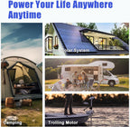 KUNLUN 12V 50Ah LiFePO4 Lithium Battery, Built-in BMS, Deep Cycles and 10 Year Lifespan, 640Wh Support in Series/Parallel, Perfect for RV, Camping, Trailer, Trolling Motor, Home Solar Off-Grid System