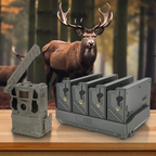 JYJZPB 4PCS Lithium Battery & 4 Port Charger for Reveal Cellular Trail Camera X Gen 3.0, Pro 3.0, 2.0