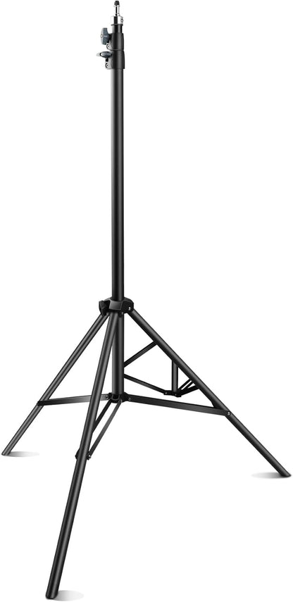 JYJZPB 110''/9.5Ft/280cm Heavy Duty Light Stand Photography Tripod Spring Cushioned Adjustable for Strobe, LED Video Light, Ring Light, Monolight, Reflector, Speedlight, Softbox, Max Load 10KG/22LB