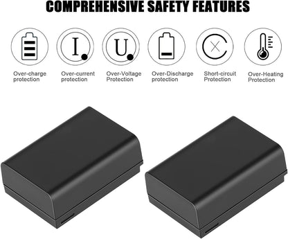 2 Packs JYJZPB 1520mAh EN-EL25 Digital Camera Batteries Replace for Nikon Z50, Z 50