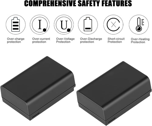 2 Packs JYJZPB 1520mAh EN-EL25 Digital Camera Batteries Replace for Nikon Z50, Z 50