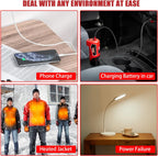 JYJZPB 12V USB Power Source Replacement Compatible for Milwaukee M12 12V Battery USB Charger Adapter for Milwaukee 12 Volts Heated Jacket 48-59-1201 48-11-2420 48-11-2411 M12 Power Source Adapter