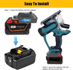 JYJZPB DM18M Battery Adapter with USB Charging Socket for Dewalt 20V Battery & Milwaukee M18 18V Lithium Battery Converter to Makita 18V BL1830 BL1840 BL1850 Cordless Tools Use