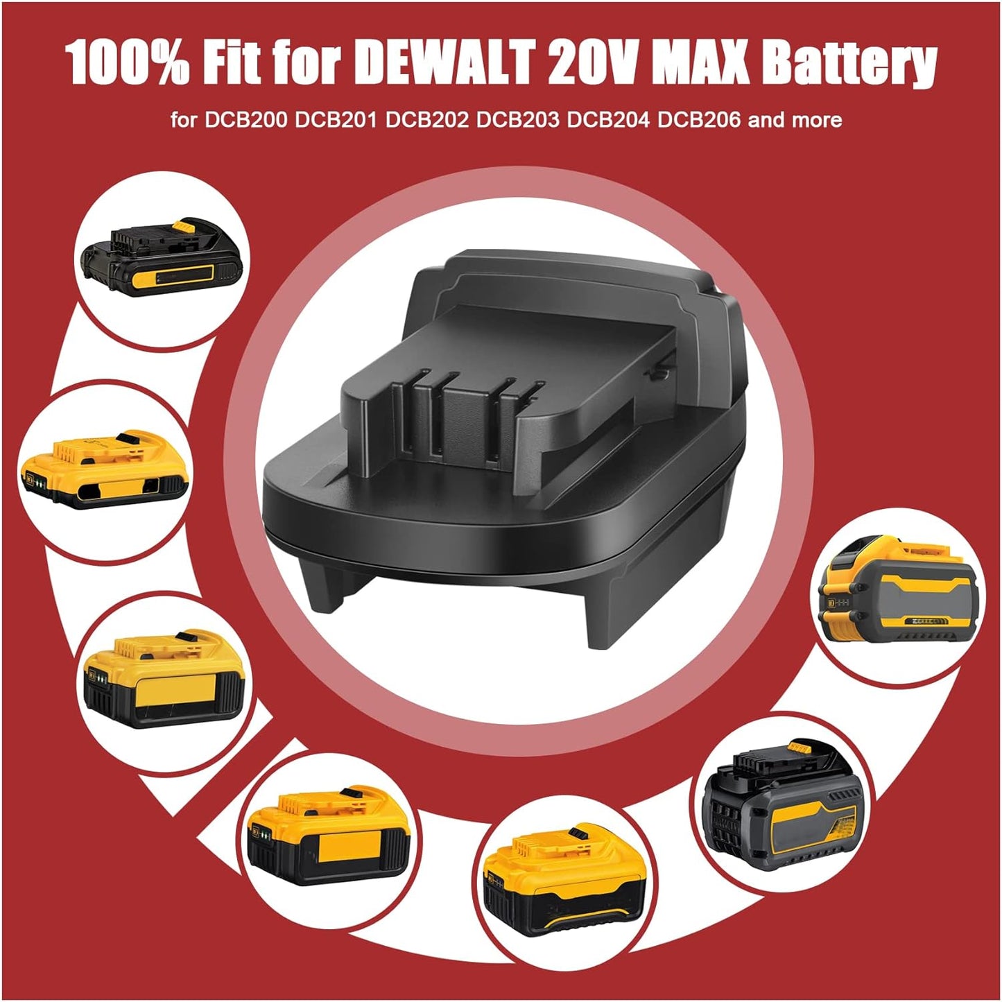 Adapter for 20V Dewalt Battery Adapter Convert for 18V Milwaukee M18 Tool Use Battery