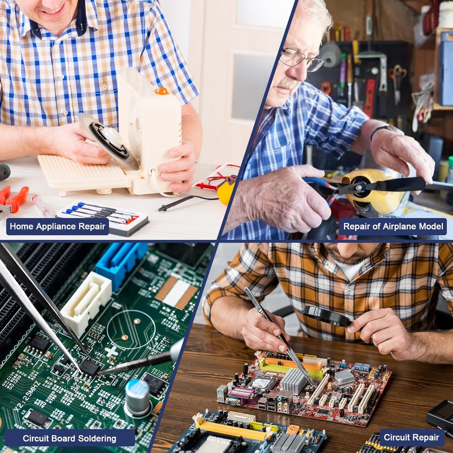 JYJZPB Cordless Soldering Iron Built-in 1100mAh Battery Portable Compact Voltage Temperature Adjustable Household Repair Tools