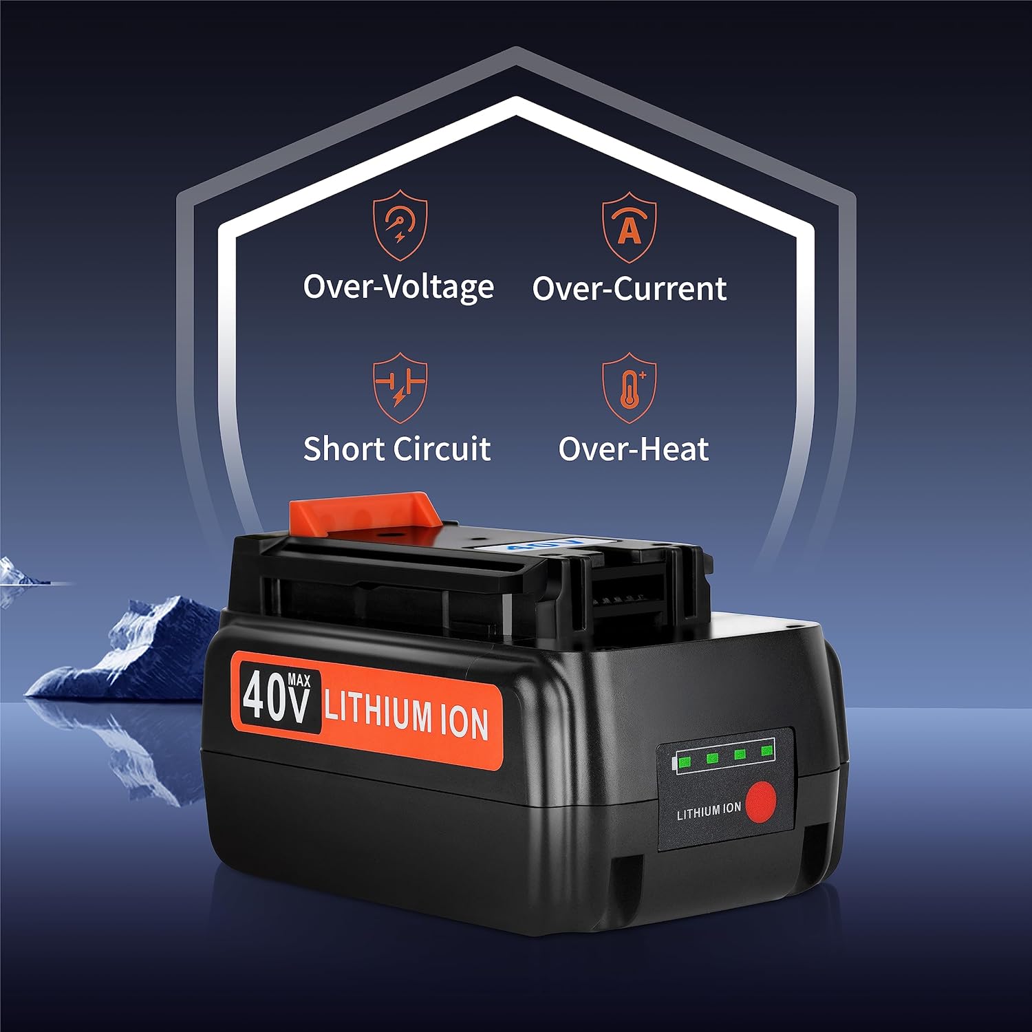 JYJZPB Replacement Lithium Battery for Black and Decker 40V Max 3000mAh Battery LBX2040 LBXR36 LBXR2036 LST540 LBX1540 LCS1240 LST136W for Black+Decker