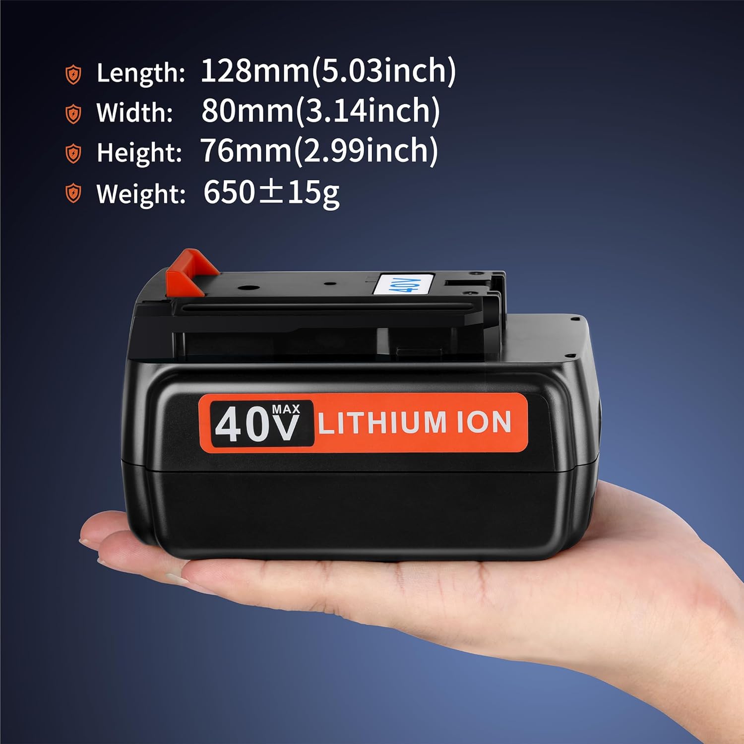 JYJZPB Replacement Lithium Battery for Black and Decker 40V Max 3000mAh Battery LBX2040 LBXR36 LBXR2036 LST540 LBX1540 LCS1240 LST136W for Black+Decker