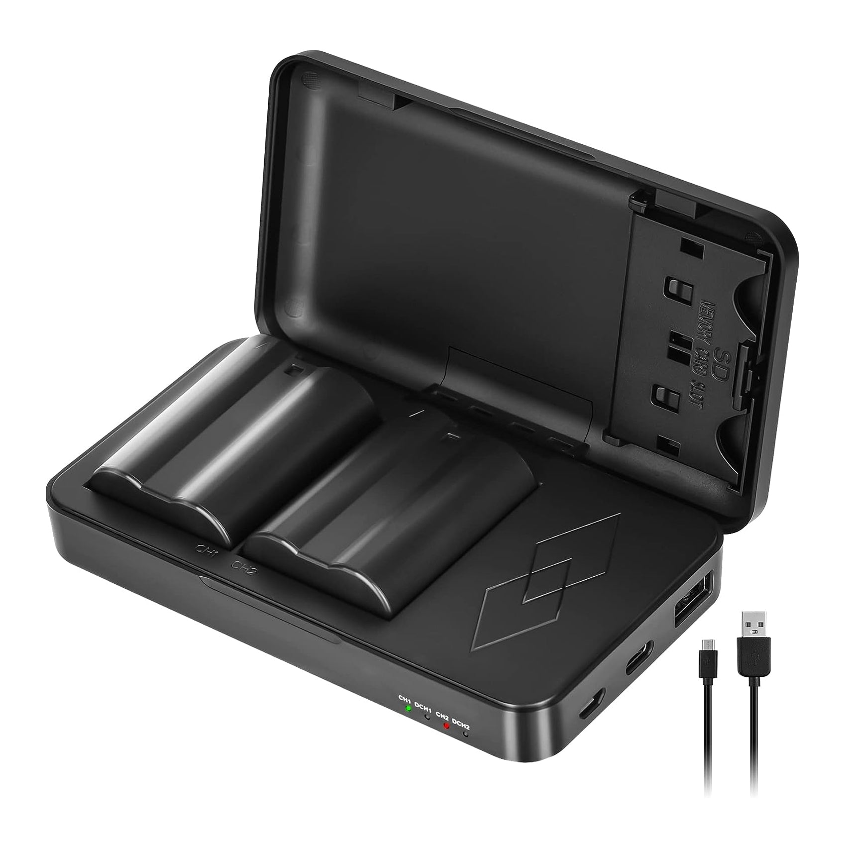 2 Packs JYJZPB EN-EL15B Nikon Camera Batteries Rechargeable and Charger Case for Nikon D7500 Battery, D750 Battery, Z6, Z7, Z8, D500, D600, D610, D810, D800, D800E, D710E, D850, D7000, D7100, D7200