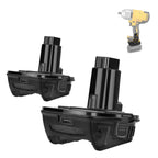 2 Packs JYJZPB 20V to 18V Adapter for DeWalt Tools Suitable for MAX XR Battery DCB200 DCB201 DCB203 DCB203BT DCB204 DCB206 with USB-A Output Port