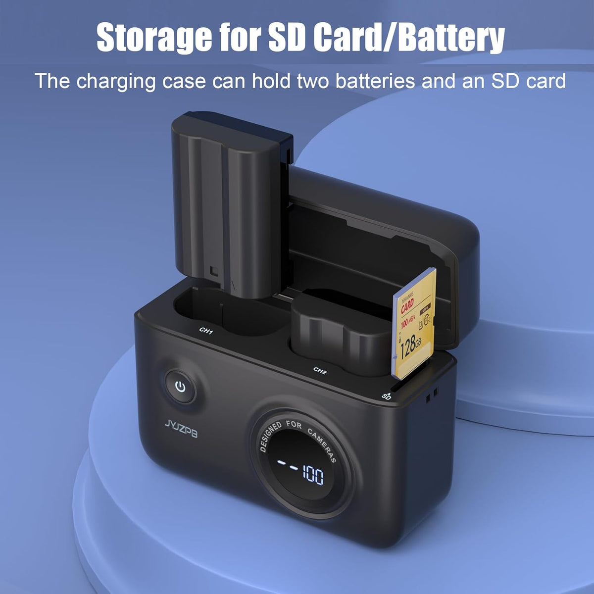 JJC Étui Porte-Cartes XQD CFexpress Et Batteries Nikon EN-EL15 - Protection Robuste Pour Z9 Z6 Z7 D850