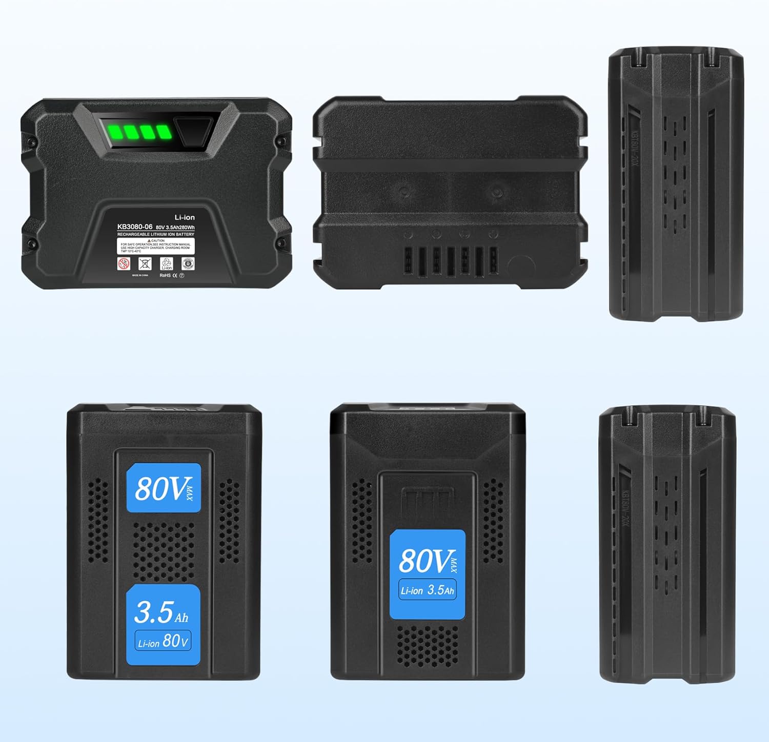 JYJZPB 80V Battery Compatible for Kobalt 80-Volt KB2580-06 KB680-06 KB280-06 2910303-RC Cordless Power Tool, replace for 80V MAX Lithium-Ion Battery with 3500mAh High Capacity