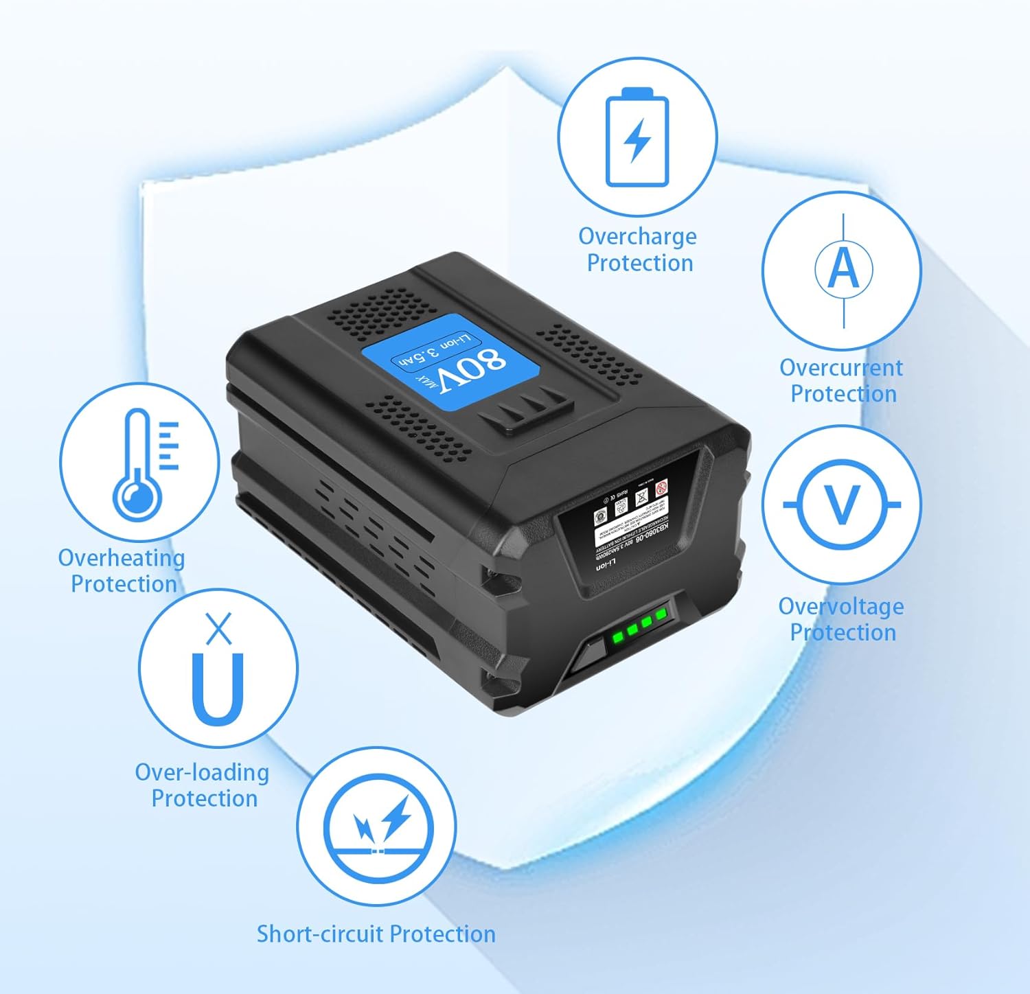 JYJZPB 80V Battery Compatible for Kobalt 80-Volt KB2580-06 KB680-06 KB280-06 2910303-RC Cordless Power Tool, replace for 80V MAX Lithium-Ion Battery with 3500mAh High Capacity