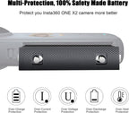 2 Packs JYJZPB 1800mAh Camera Battery Fit for Insta360 ONE X2 ONLY Dual USB Charger for Insta360 ONE X2 Battery ONLY