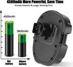 2 Packs JYJZPB 4.5Ah DC9096 DC9098 for DeWalt 18V XRP Battery Replacement DC9099 DW9098 DW9099 DW9095 DW9096 DE9039 for DeWalt XRP Cordless Power Tools