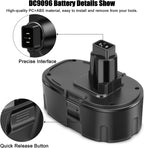 2 Packs JYJZPB 4.5Ah DC9096 DC9098 for DeWalt 18V XRP Battery Replacement DC9099 DW9098 DW9099 DW9095 DW9096 DE9039 for DeWalt XRP Cordless Power Tools
