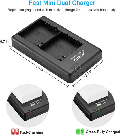 2 Packs JYJZPB Replacement Camera Batteries for Arlo Ultra, Ultra 2, Arlo Pro 3 and Pro 4 Camera VMC4040P with Dual Battery Charger