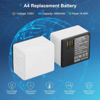 2 Packs JYJZPB Replacement Camera Batteries for Arlo Ultra, Ultra 2, Arlo Pro 3 and Pro 4 Camera VMC4040P with Dual Battery Charger