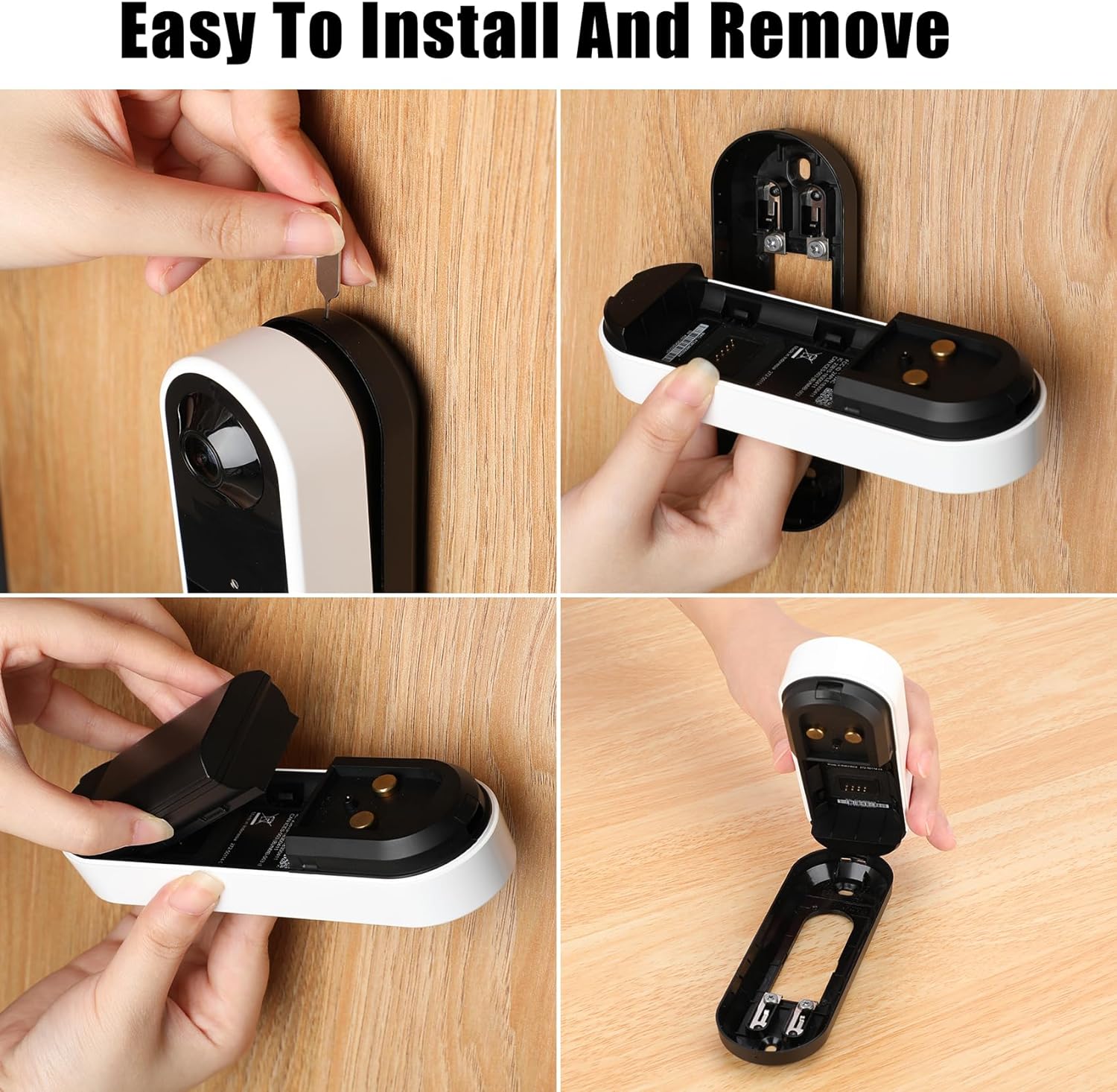 JYJZPB Upgraded Rechargeable for Arlo Doorbell Battery VMA2400 Compatible for Arlo Wire-Free Video Doorbell Battery AVD2001 AVD2001B A-12 7000mAh with Micro Input Port