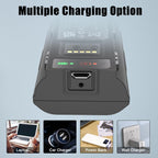 JYJZPB Upgraded Rechargeable for Arlo Doorbell Battery VMA2400 Compatible for Arlo Wire-Free Video Doorbell Battery AVD2001 AVD2001B A-12 7000mAh with Micro Input Port