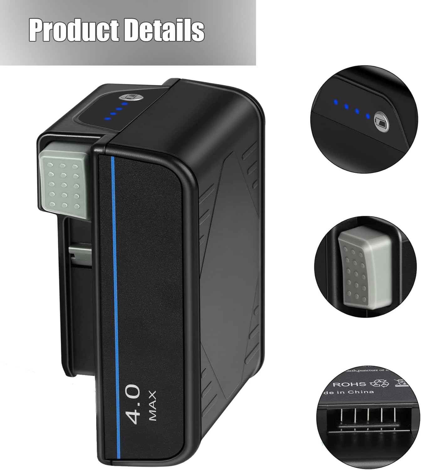 JYJZPB Upgraded 4.0Ah Replacement Battery for Hoover ONEPWR Battery Compatible for Hoover ONEPWR Battery Charger and BH25040 BH15030 BH15030PC2 Hoover ONEPWR Vacuum Cleaner