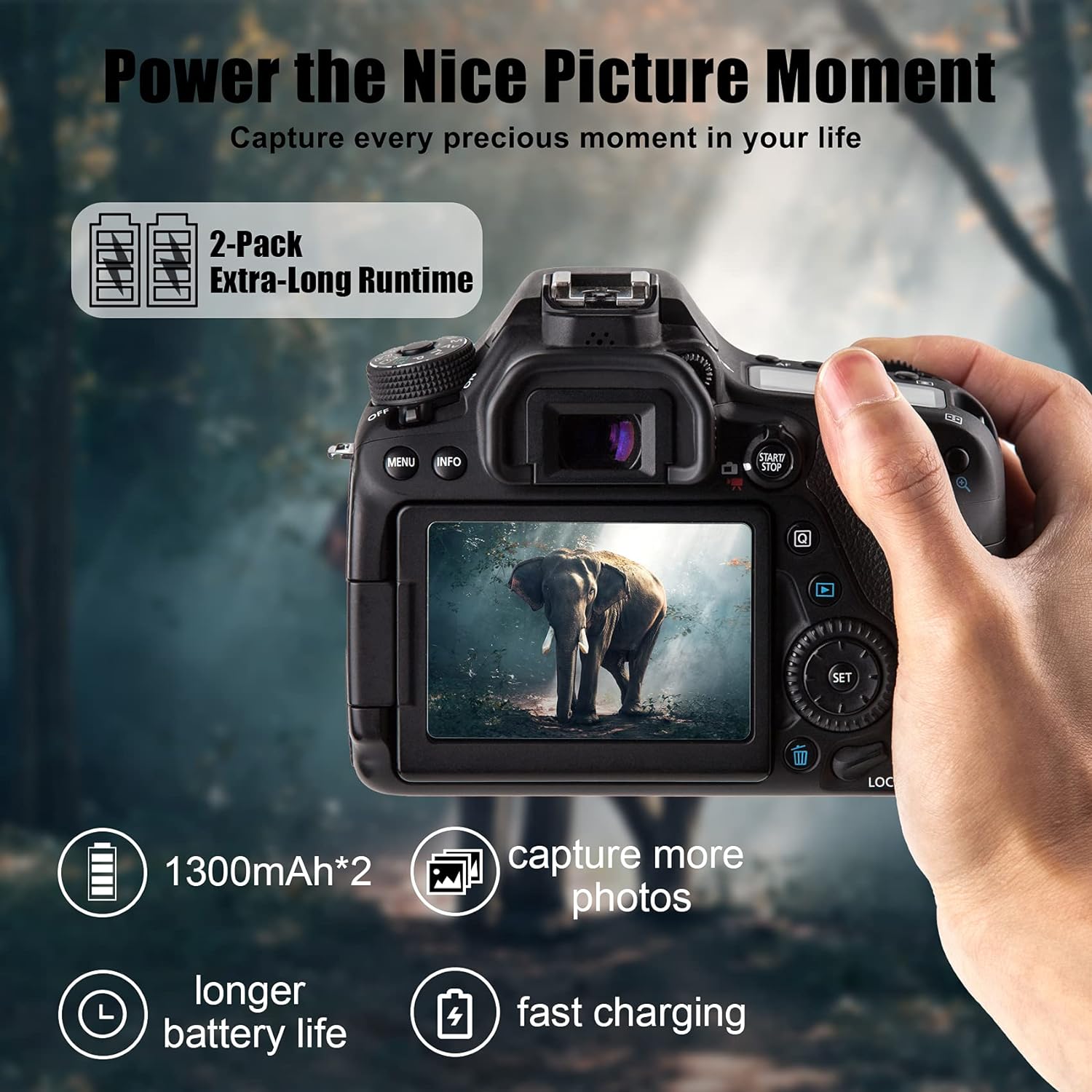 JYJZPB NP-FW50 Replacement Camera Battery Charger Set Dual Channel Compatible for Sony Alpha A6000 A6400 A6500 A6300 A6100 ZV-E10 A7 A7II A7RII A7SII A7S A7S2 A7R A7R2 A5100