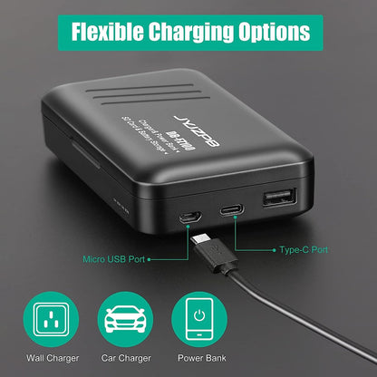 2 Packs JYJZPB NP-FZ100 Camera Battery Replacement and A7iii Battery Charger for Sony A7 III, Sony Alpha A7R III, A7R IV, A9, A6600, Alpha 9S, A7R3 A7S III, A7R III Battery