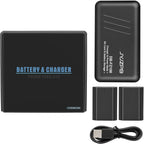 2 Packs JYJZPB NP-FZ100 Camera Battery Replacement and A7iii Battery Charger for Sony A7 III, Sony Alpha A7R III, A7R IV, A9, A6600, Alpha 9S, A7R3 A7S III, A7R III Battery
