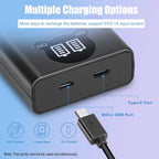 2-Packs JYJZPB EN-EL14 EN-EL14a Replacement Cameras Battery Dual USB Charger Set Compatible for Nikon D5600, D3200, D3500, D3300, D3400, D3100, D5100, D5200, D5300, DF Coolpix P7000 P7100 P7700 P7800