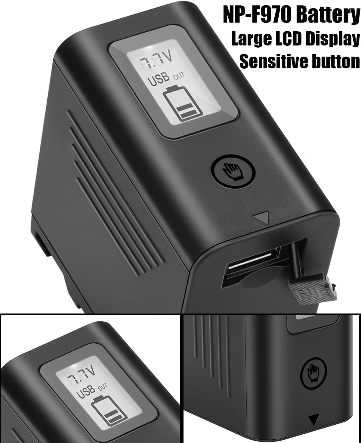 2 Packs JYJZPB NP-F970 Replace Camera Battery for Sony NP-F970 NP-F960 NP-F950 NP-F930 NP-F550 NP-F530 NP-F570 Battery and Sony Handycams