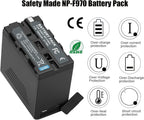 2 Packs JYJZPB NP-F970 Replace Camera Battery for Sony NP-F970 NP-F960 NP-F950 NP-F930 NP-F550 NP-F530 NP-F570 Battery and Sony Handycams
