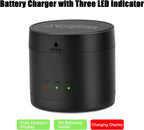 JYJZPB Hero 8/7/6/5/2018 Battery Charger with Three Slots fit for GoPro Hero 8 Battery Hero 7 Black Hero 6 Black Hero 5 Black Hero 2018 Battery(Battery Not Include)